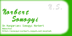 norbert somogyi business card